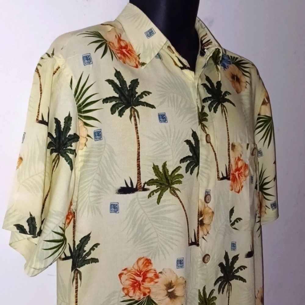 RON CHERESKIN Palm Tree Tropical Vacation Shirt, M - Picture 5 of 6
